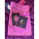 Drawstring tarot bag pink